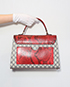 Padlock GG Supreme Top Handle Bag, back view